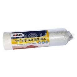 Укрывная пленка полиэтилен с малярной лентой UNIBOB 1,1х33м 10мкм 