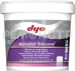 Краска фасадная акрило-силиконовая Akrostar Silicone DYO матовая 2,5л