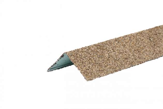 Уголок металлический внешний Хауберк песчаный 1250x50х50мм