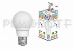 Лампа светодиодная НЛ-LED-A55-7 Вт-230 В-6500 К–E27  55x98мм Народная 