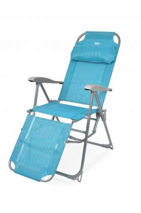 Кресло-шезлонг с подножкой НИКА К3/Б бирюзовый