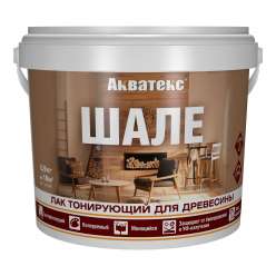 Лак тонирующий для древесины Акватекс Шале Рогнеда бесцветный 0,9кг