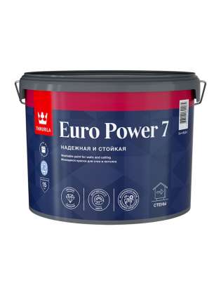 Краска Tikkurila Euro Power 7 белая База А 9л 