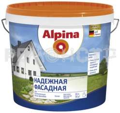 Краска фасадная надежная Alpina белая 2,5л