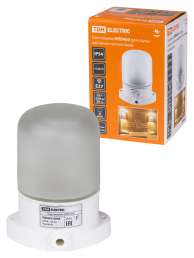 Светильник НПБ400 для сауны настенно-потолочный белый IP54 60Вт 