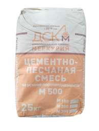 Цементно-Песчаная смесь ЦПС М300 Меркурий 25кг