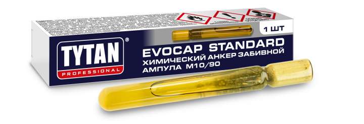 Анкер химический M10/90 Evocap Standart Tytan Professional ампула 10гр