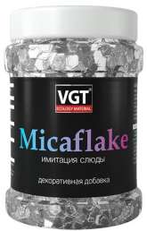 Добавка декоративная Micaflake имитация слюды 800мкм серебристо-белый ВГТ 90г