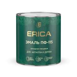 Эмаль ERICA ПФ-115 коричневая 2,6кг