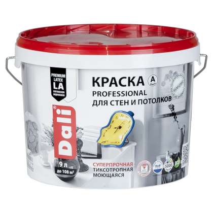 Краска DALI PROFESSIONAL для стен и потолков полуматовая База А