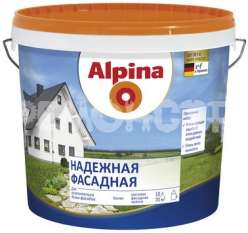 Краска фасадная Alpina надежная белая 5л